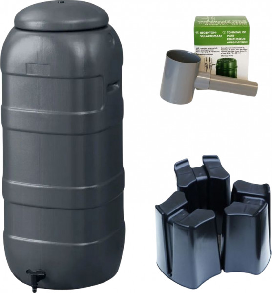 Rainton Mini Raineaver 100 Liter Anthrazit + 3-teilige Basis + Füllmaschine