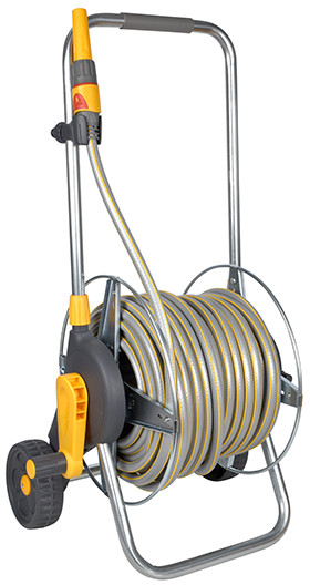 Hose reel cart Hozelock Pro - 60m - inclusive 30m hose and couplings