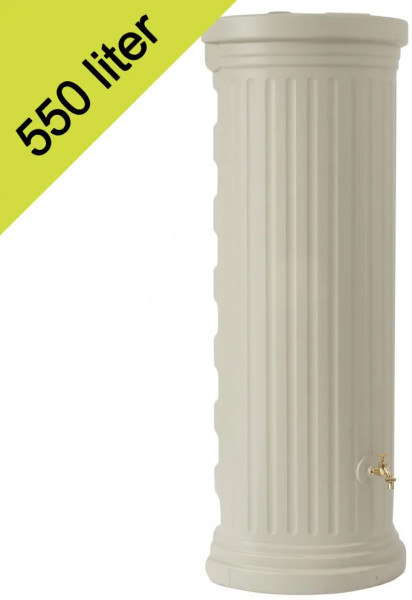 Garantia rain barrel column 550 liters of Zandbeige