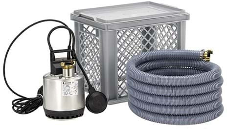Tauchpumpe SOS Kit - Lowara - 220-240 Volt - Inklusive Schlauch und Kiste (Max. Kapazität 8m³/h)