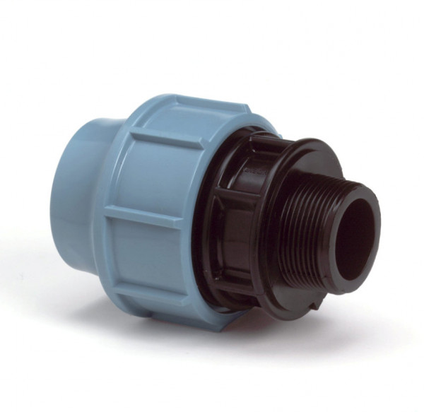 Gewindereduzierer für PE/tyleen - 32mm x 3/4" AG - 16 bar
