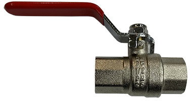 Ball Valve Brass long thread - 1" - female thread