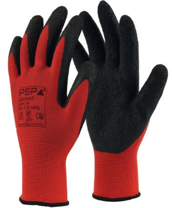 Allround Latex Lite Handschoenen Rood/Zwart (Maat 9/L)