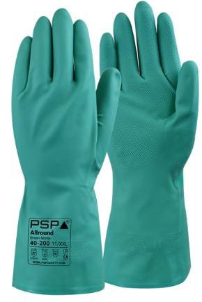 Allround Green Nitrile Handschoenen Groen (Maat 9/L)