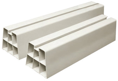 Positionierungsbalken für airco - Canalit - PVC - 1000 x 100 x 100 mm - Weiß - Verpackung 2 Stück