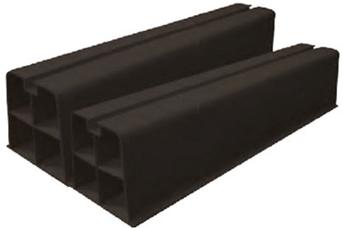Setting up beams for airco - Canalit - PVC - 1000 x 100 x 100 mm - Black - Packaging 2 PCS