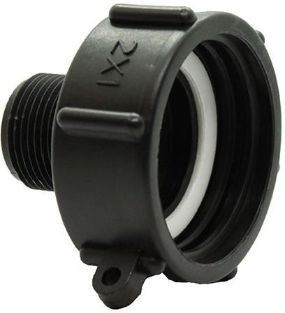 IBC adapter S60x6 - Reducing to male thread 1''