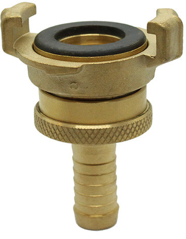 Geka coupling with hose tail Ø13mm (adjustable) - brass - NBR