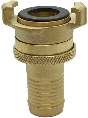 Geka coupling with hose tail Ø25mm (adjustable) - brass - NBR