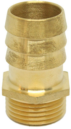 Brass hose tail - 20mm x 1/2" - male thread