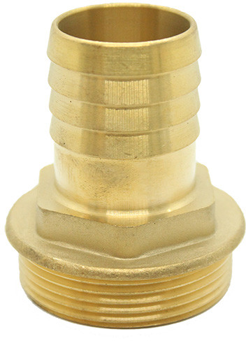 Brass hose tail - 32mm x 1-1/2" - male thread
