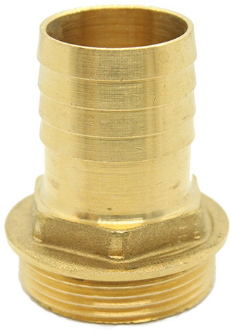 Brass hose tail - 32mm x 1¼" - male thread