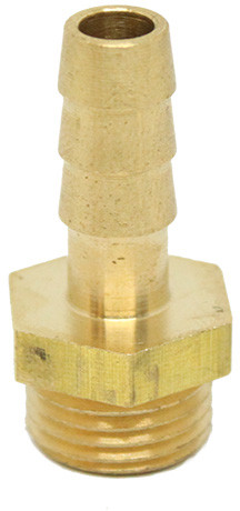 Brass hose tail - 8mm x 1/4" - male thread