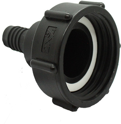 IBC adapter S60x6 - Reducing to Hose tail 19mm