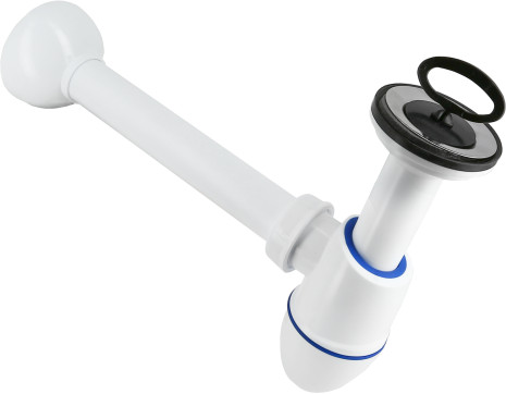 BONFIX bottle trap, wall pipe, flange and rubber plug 32 mm