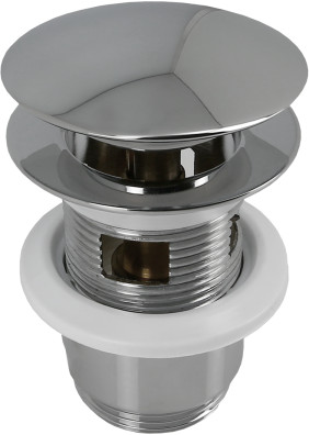 BONFIX Brass chrome-plated basin plug clicker 1 1/4