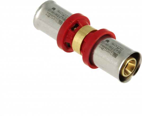 BONFIX Alu-press Straight coupling 16 x 16 mm