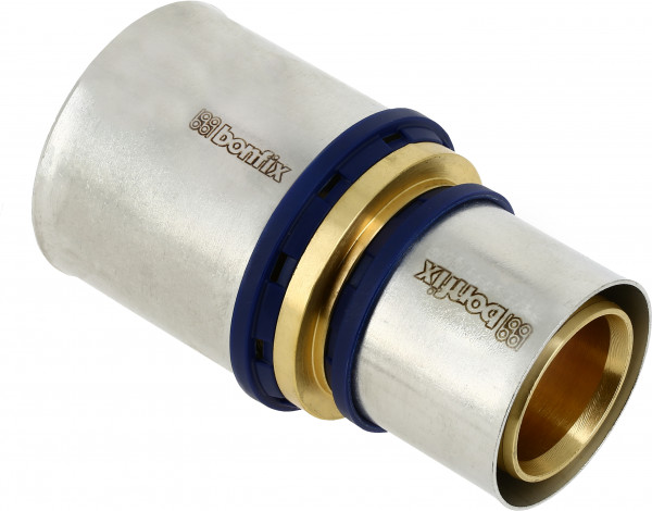 Bonfix Pressfitting - 2x Alu-Press - Gerade Reduziermuffe - 50 x 40mm
