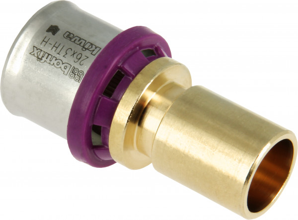 BONFIX Alu-press push-in coupling 26x3.0 x 22