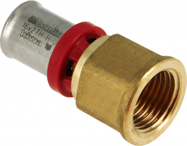 BONFIX Alu-press Straight coupling female 1/2" x 16 mm