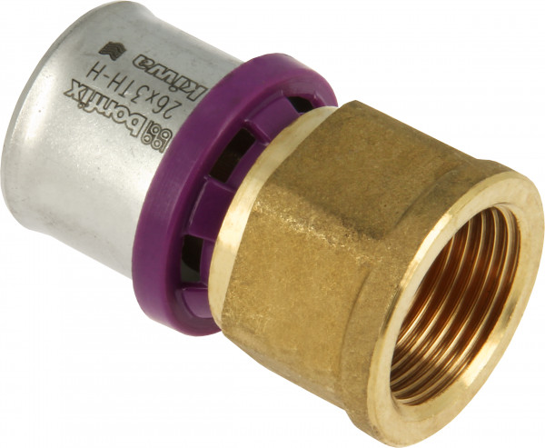 BONFIX Alu-press Straight coupling female 1" x 26 mm
