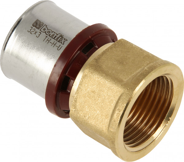 BONFIX Alu-press Straight coupling female 1" x 32 mm