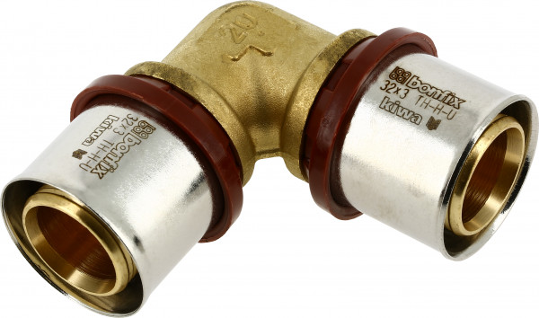 Bonfix Pressfitting - 2x Alu-Press - Winkelkupplung - 32 x 32mm