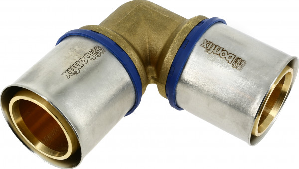 Bonfix Press Fitting - 2x Aluminum Press - Elbow Fitting - 40 x 40mm