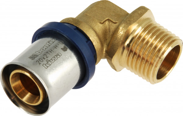 BONFIX Alu-press Elbow male 3/4" x 20 mm