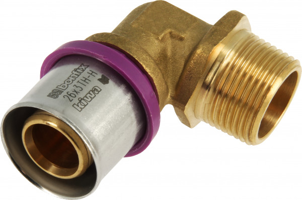 BONFIX Alu-press Elbow male 3/4" x 26 mm
