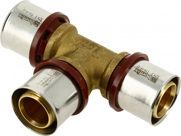 Bonfix Pressfitting - 3x Alu-Press - T-Stück - 32 x 32 x 32mm