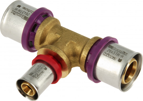 Bonfix Pressfitting - 3x Alu-Press - T-Stück - Reduzierend - 26 x 16 x 26mm