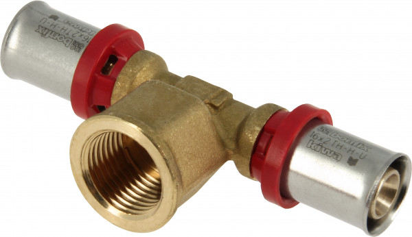 Bonfix Pressfitting - 2x Alu-Press - 1x IG - T-Stück - 16 x 1/2” x 16mm