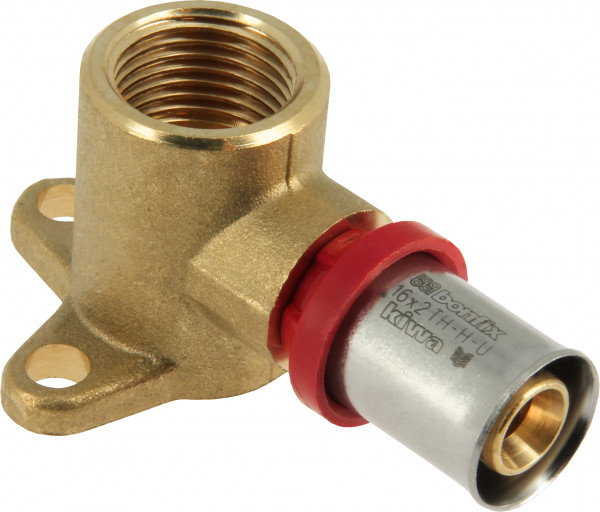 BONFIX Alu-press Wallplate female 1/2" x 16 mm