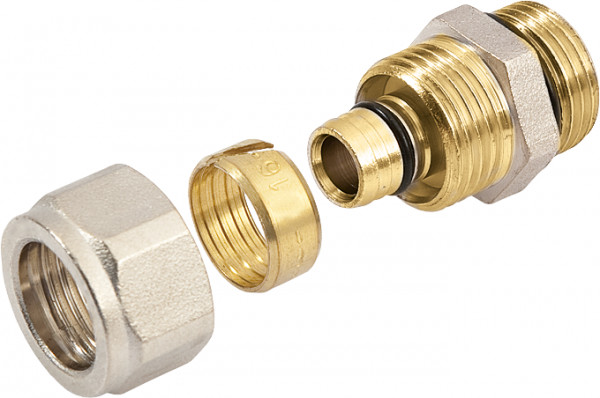 Bonfix - Alu compression fitting - Nipple - pipe diameter x alu-compression - 1" x 26mm