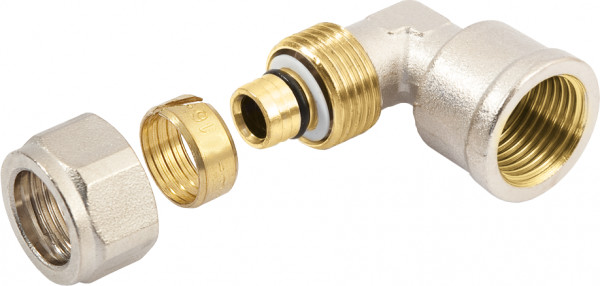 BONFIX NICKEL-PLATED FEMALE ELBOW  3/4"x25 