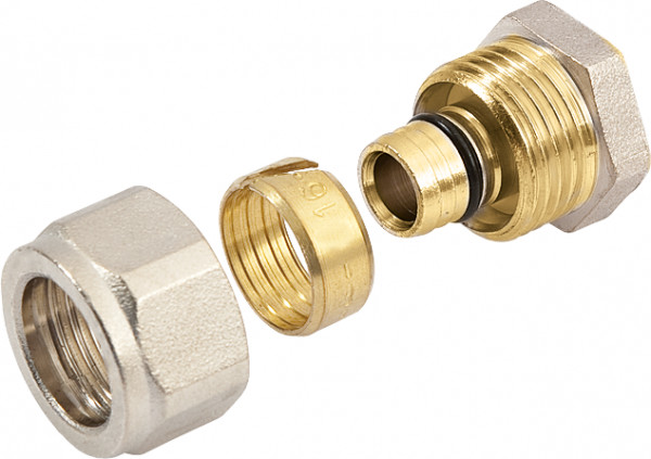 Bonfix - Alu compression fitting - End cap - 1 x alu compression - 16mm