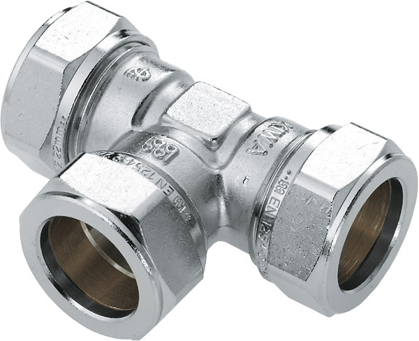 BONFIX 82452 Tee 12 mm nickel tin plated