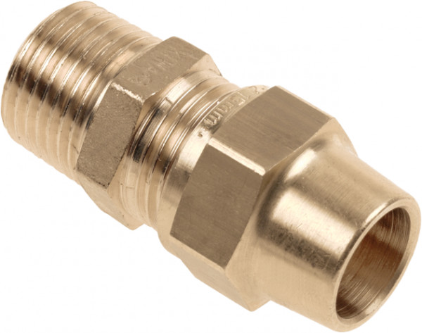 Compression fitting BELGAS - Nipple - 1/2" x 15mm