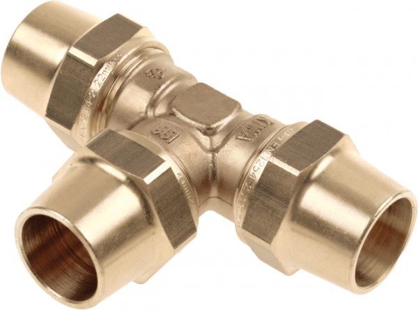 Compression fitting BELGAS - T-connection - 28mm - 3x compression