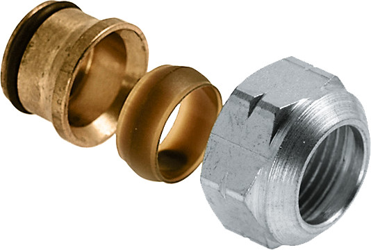 Bonfix Stahlverzinkte Klemmfitting - Anschlussset Kupfer/Stahl 209 - 15mm