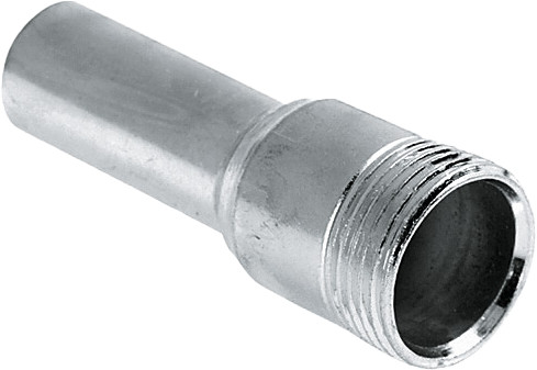 Bonfix Stahlverzinkte Klemmfitting - Übergangskupplung 102SP - Steck x AG - 17mm x 15mm