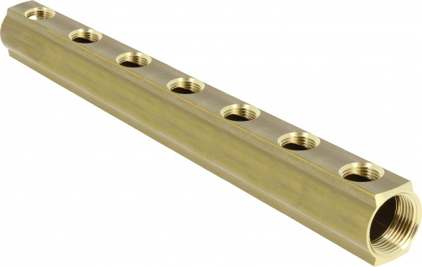 Bonfix Verteilerblock Ms 1” (7 x 1/2") 50mm