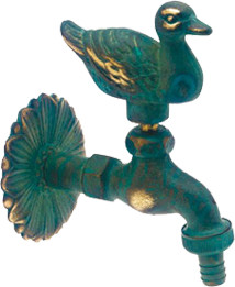 Bonfix Luxury faucet - nostalgic faucet - duck - green