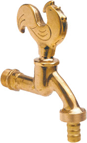 Bonfix Luxury faucet - nostalgic faucet - rooster (polished Brass)