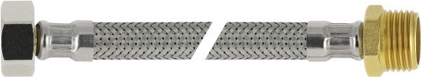 Flexible connecting hose 35 cm fem. x male 1/2" x 1/2" m.