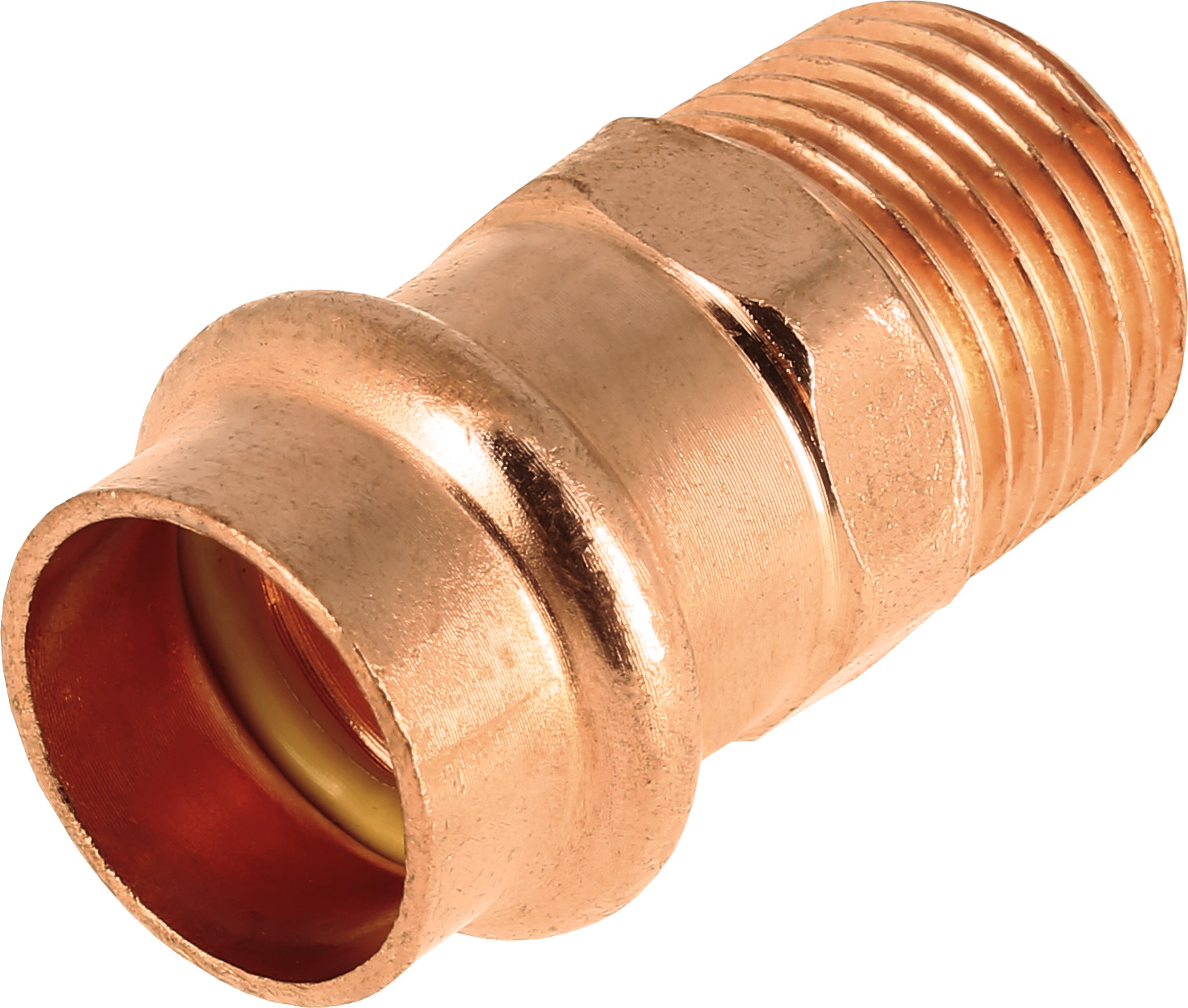 Bonfix Pressfittingen roodkoper AQUAGAS voor België Puntstuk 3/4" x 28