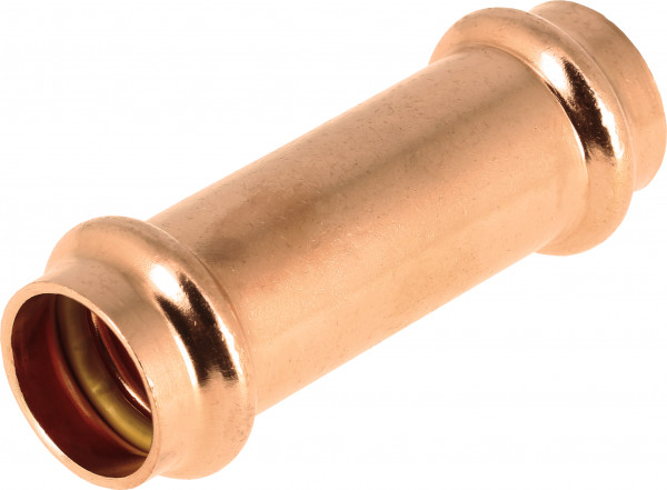 Bonfix Pressfitting Rotkupfer AQUAGAS für Belgien Steckkupplung 18 x 18 - 2 x Press - (V-Profil)