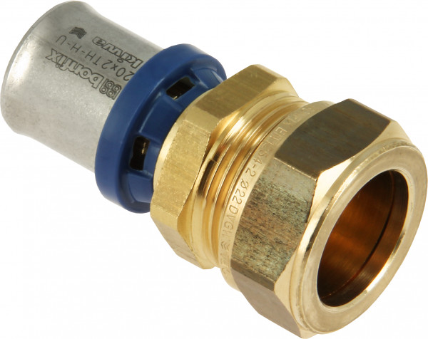 BONFIX Alu-press straight 20x2.0 x 15 mm compression