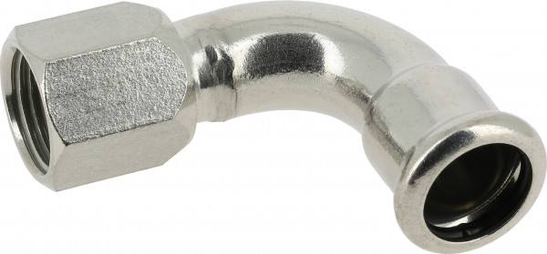 BONFIX M-Press INOX Bend 90° female 1/2" x 18 